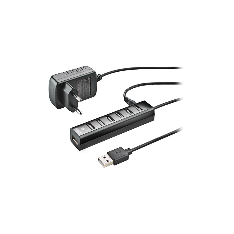 NGS HUB USB 2.0 7 PORTE CON ADATTATORE DI ALIMENTAZIONE