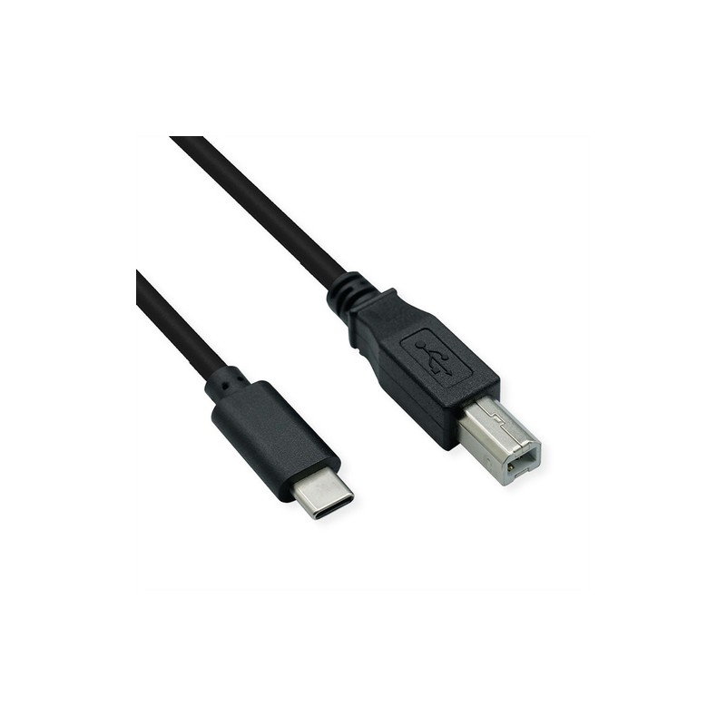 VALUE CAVO PER STAMPANTE  USB2.0 Cable Type C, C - B, M/M, NERO, 1.8M