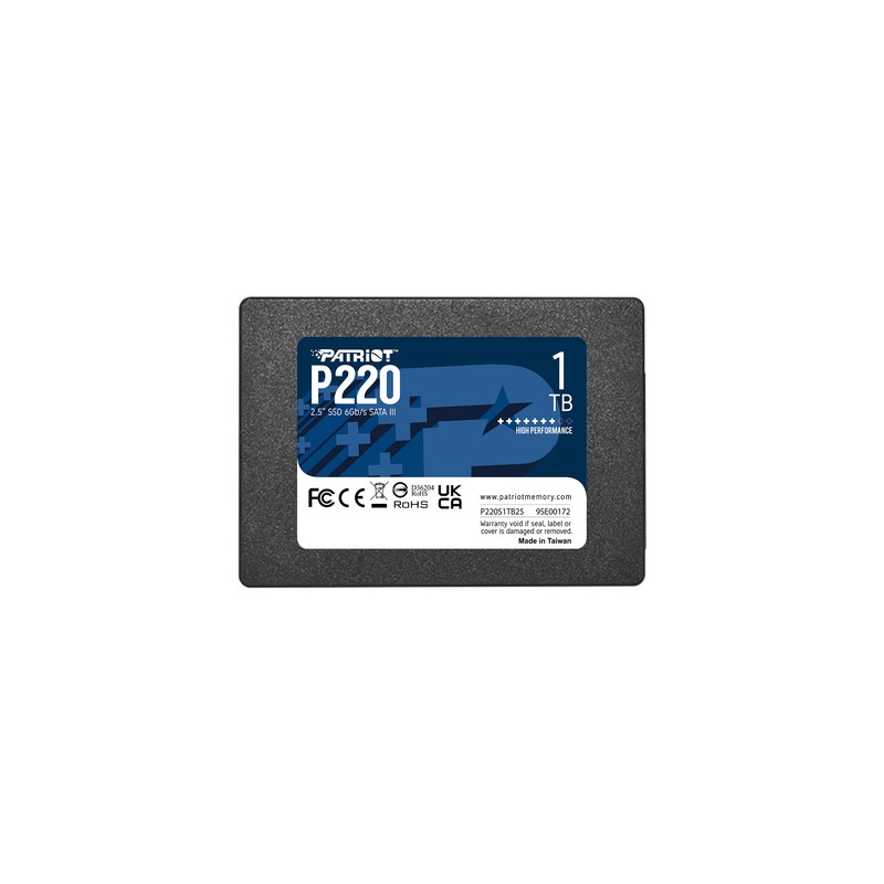 PATRIOT SSD INTERNO P220 1TB 2,5" SATA 6GB/S R/W 500/500