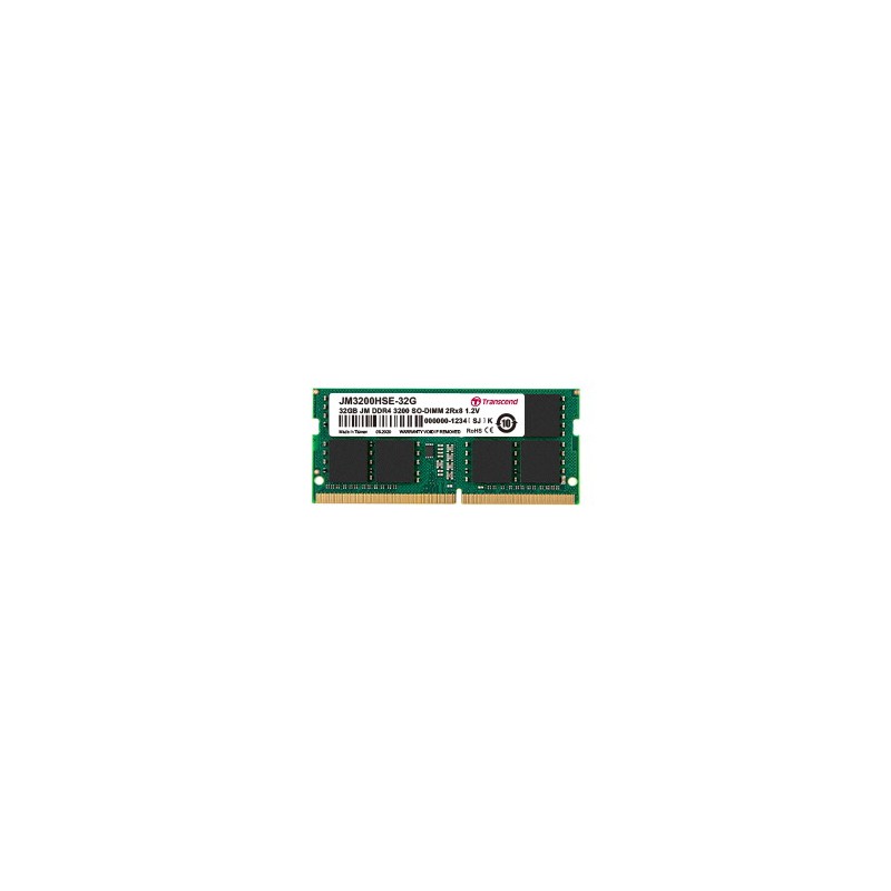 TRANSCEND RAM SODIMM 32GB DDR4 2X16GB 3200MHZ CL22 1.2V