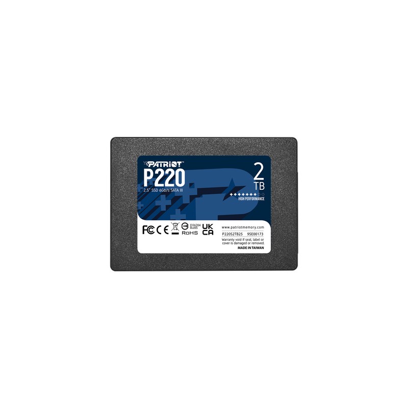 PATRIOT SSD INTERNO P220 2TB 2,5" SATA 6GB/S R/W 550/500