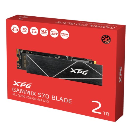 ADATA SSD GAMING INTERNO XPG GAMMIX S70 BLADE 2TB M.2 PCIe R/W 7400/6800 WITH HEATSINK