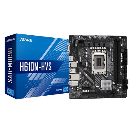 ASROCK MB H610, H610M-HVS, LGA1700, 2DDR4, VGA/HDMI, mATX