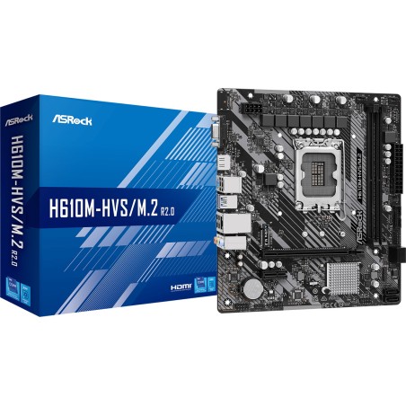 ASROCK MB H610, H610M-HVS/M.2 R2.0, LGA1700 , mATX