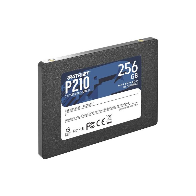 PATRIOT SSD INTERNO P210 256GB 2,5 SATA 6GB/S R/W 500/400