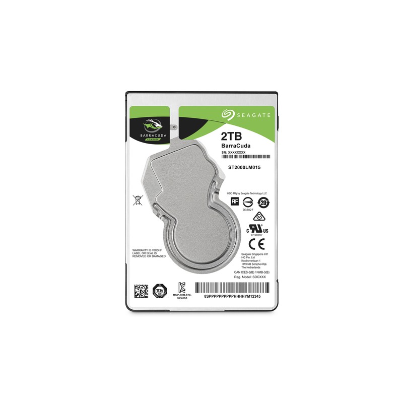 SEAGATE HDD GUARDIAN BARRACUDA 2TB 2,5 5400RPM SATA 6GB/S BUFFER 128MB