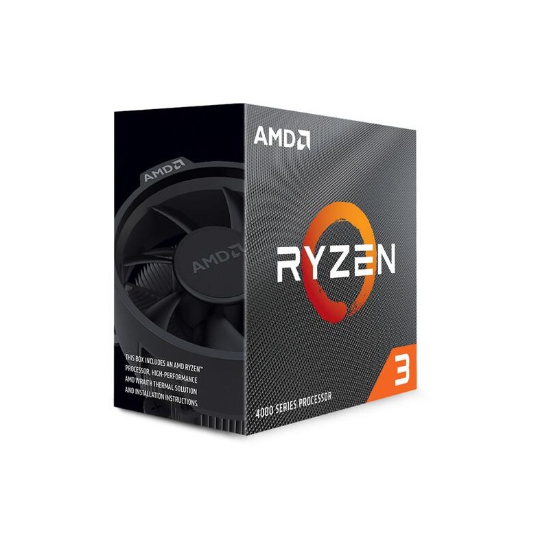 AMD CPU RYZEN 3, 4100, AM4, 4.00GHz 4 CORE, CACHE 6MB, 65W WRAITH STEALTH COOLER