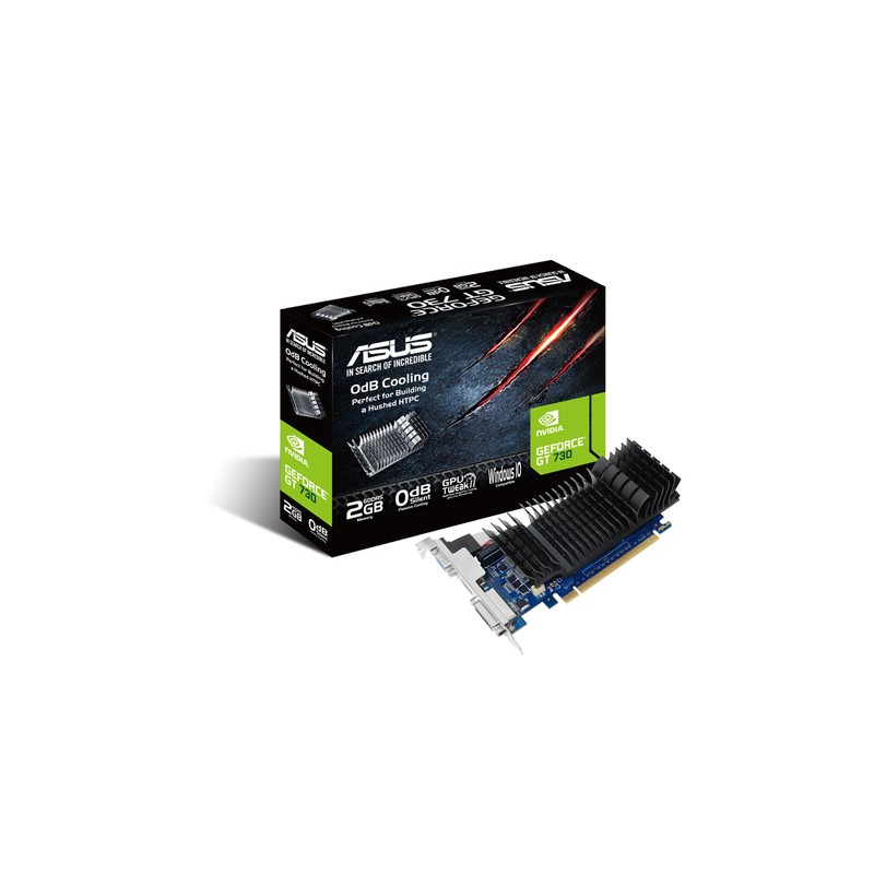 ASUS VGA GEFORCE GT 730, GT730-SL-2GD5-BRK, 2GB GDDR5, VGA/DVI/HDMI, 90YV06N2-M0NA00