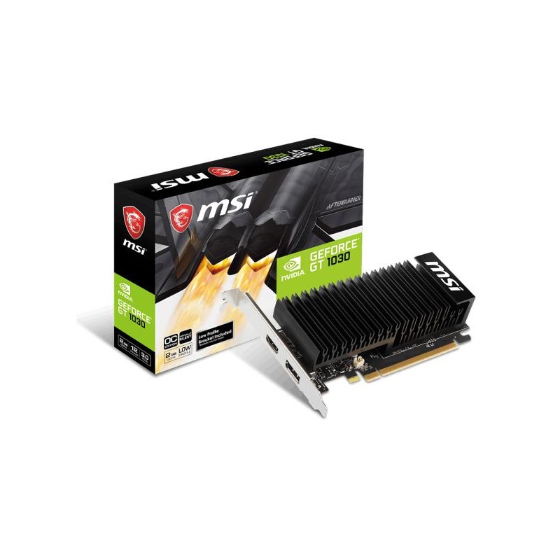 MSI VGA GEFORCE GT 1030, GT 1030 2GHD4 LP OC, 2GB GDDR5, DP/HDMI