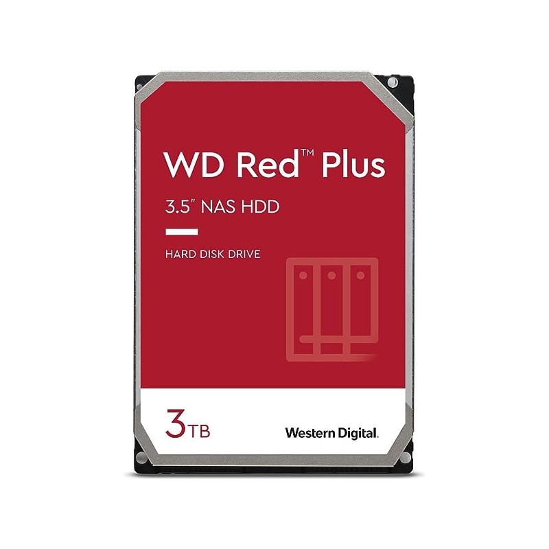 WESTERN DIGITAL HDD INTERNO RED PLUS 3TB 3,5 SATA 6GB/S 5400RPM