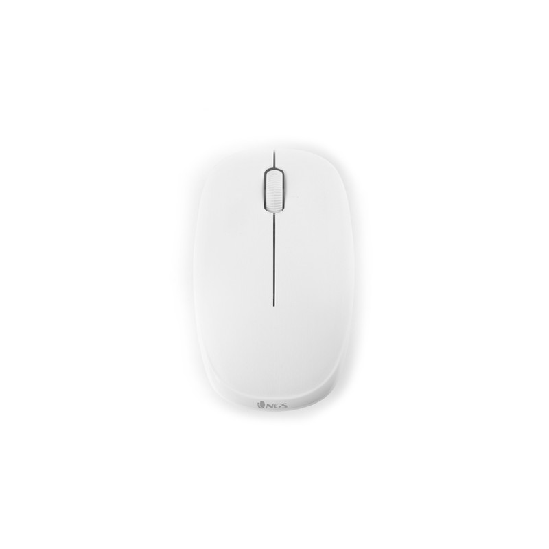 NGS MOUSE OTTICO WIRELESS 1200DPI CON 2 TASTI + ROTELLA SCORRIMENTO COLORE BIANCO