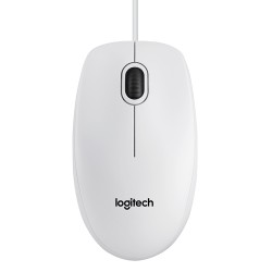 LOGITECH MOUSE OTTICO USB B100 BIANCO RETAIL, 800 DPI