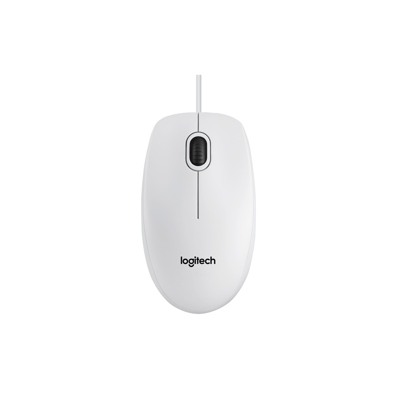 LOGITECH MOUSE OTTICO USB B100 BIANCO RETAIL, 800 DPI