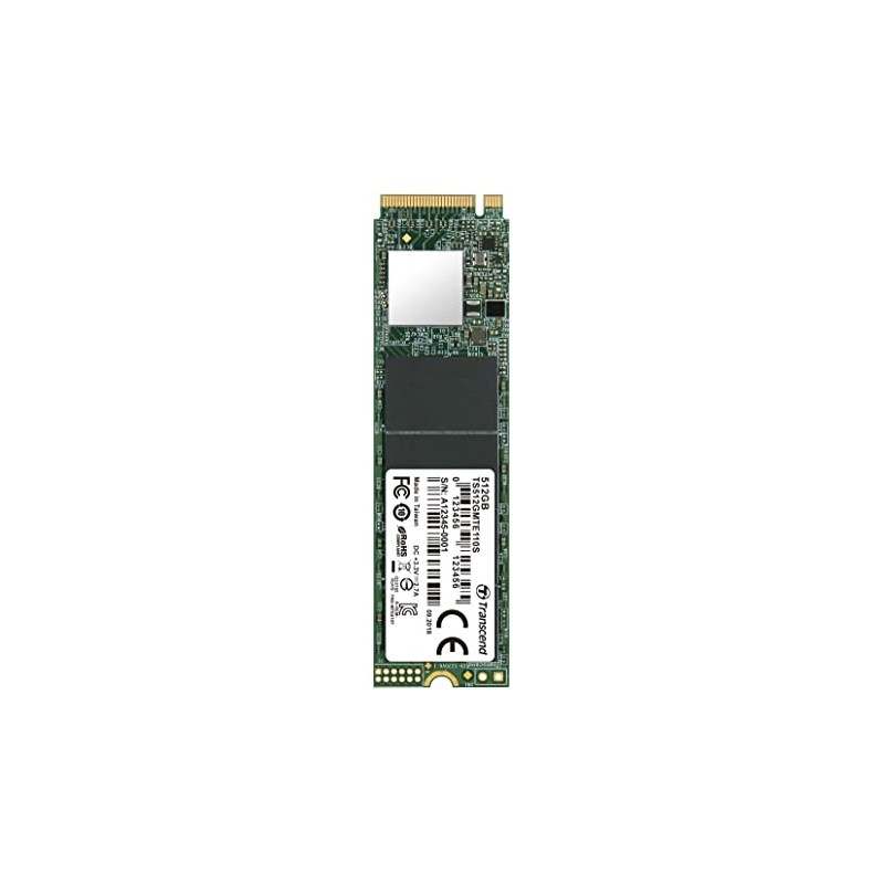 TRANSCEND SSD INTERNO 110S 512GB M.2 PCI-E R/W 1500/550 TLC GEN 3X4