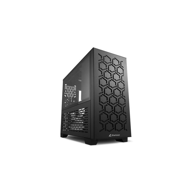 SHARKOON CASE MICRO-ATX 2XUSB 3.0, VETRO TEMPERATO, 1X80MM FAN REAR, 2X120MM FAN SUPERIOR, 1X120MM F