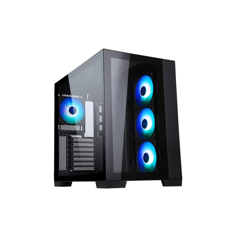 ITEK CASE DARK CAVE - GAMING TOWER, ATX, 4X12CM ARGB FAN, 2XUSB3, TYPE-C, SIDE  FRONT PANEL TEMP GL