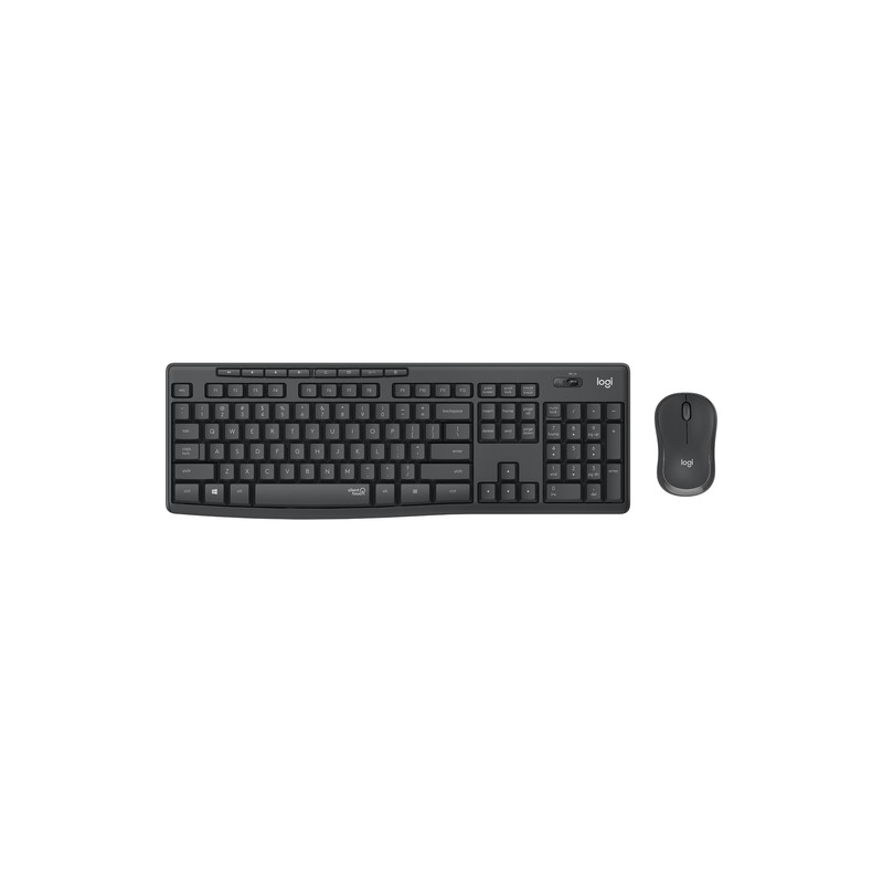 LOGITECH BUNDLE TASTIERA WIRELESS+MOUSE DESKTOP MK295 SILENT COMBO, USB, LAYOUT ITA, COLORE GRAFITE