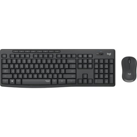 LOGITECH BUNDLE TASTIERA WIRELESS+MOUSE DESKTOP MK295 SILENT COMBO, USB, LAYOUT ITA, COLORE GRAFITE