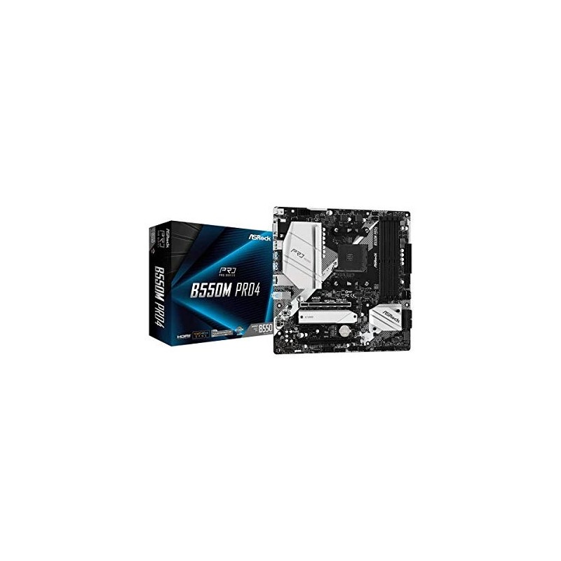 ASROCK MB AMD B550, B550M PRO4, AM4, 4 DDR4, Micro ATX