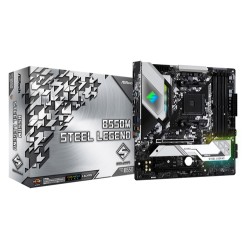 ASROCK MB AMD B550 STEEL LEGEND AM4 4DDR4, 1M2, 6SATA3 MATX