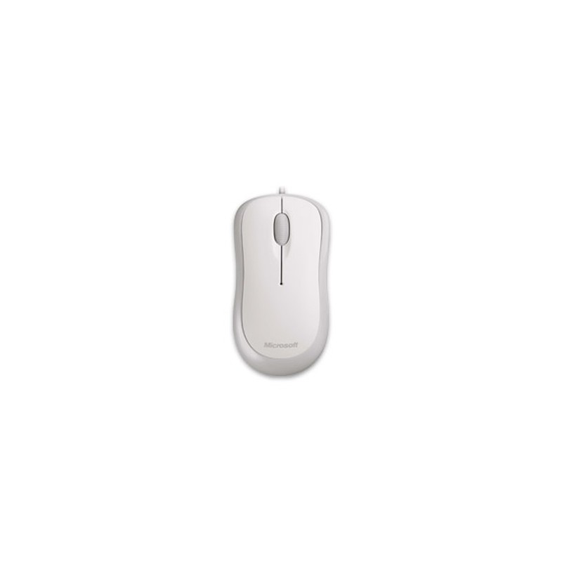 MICROSOFT MOUSE READY OTTICO 800 DPI CON CAVO USB, 3 TASTI, COLORE BIANCO