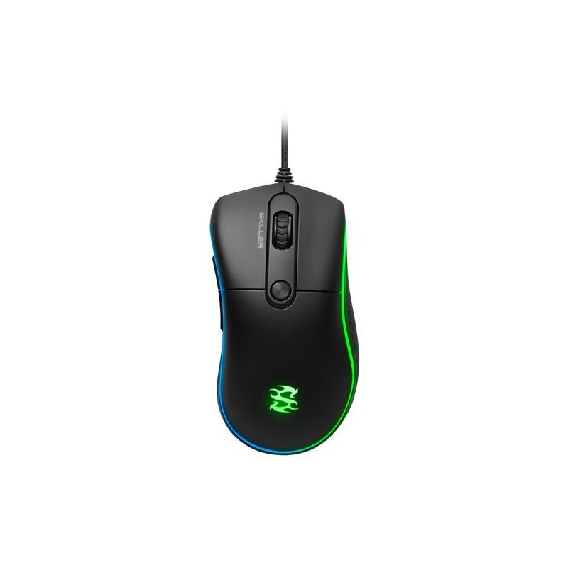 SHARKOON MOUSE GAMING SKILLER-SGM2, 6400 DPI, RGB, 6 TASTI CONFIGURABILI, USB, 1.8MT