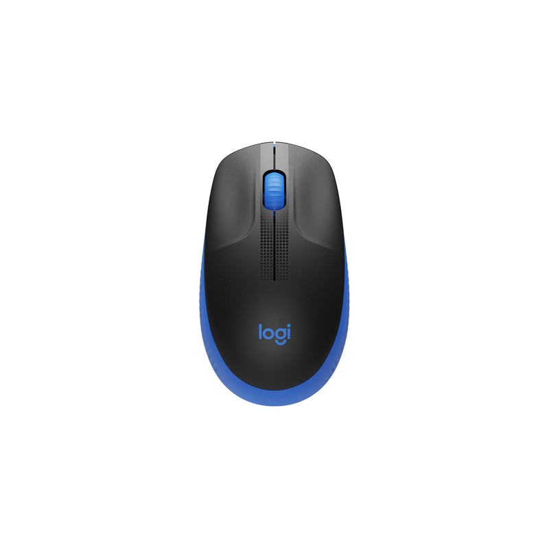 LOGITECH MOUSE WIRELESS M190 FULL-SIZE, OTTICO, USB, BLU