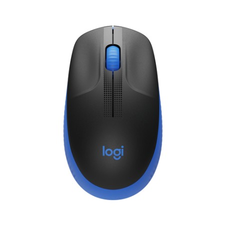 LOGITECH MOUSE WIRELESS M190 FULL-SIZE, OTTICO, USB, BLU