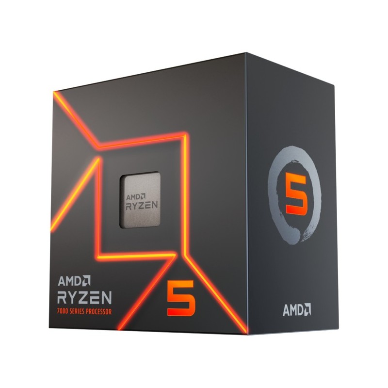 AMD CPU RYZEN 5, 7600, AM5, 3.8 GHz 6 CORE, CACHE 32MB, 65W, BOX