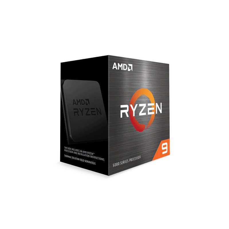 AMD CPU RYZEN 9, 5900X, AM4, 4.80GHz 12 CORE, CACHE 70MB, 105W WOF