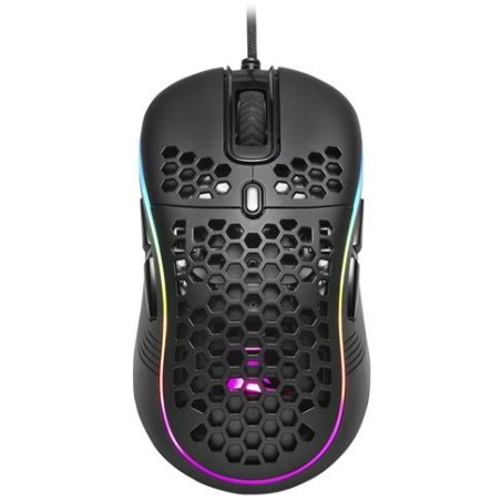 SHARKOON MOUSE GAMING LIGHT2-S, 6200 DPI, RGB, 6 TASTI CONFIGURABILI, USB, 1.8MT