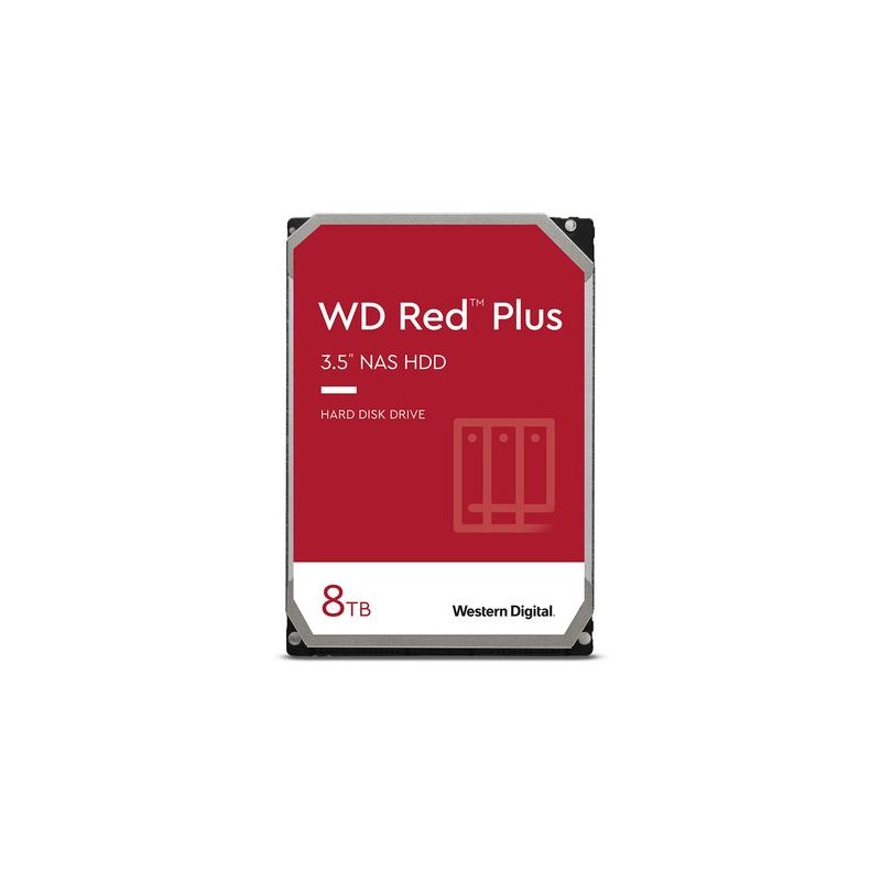 WESTERN DIGITAL HDD RED PLUS 8TB 3,5 7200RPM  SATA 6GB/S BUFFER 128MB