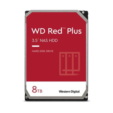 WESTERN DIGITAL HDD RED PLUS 8TB 3,5 7200RPM  SATA 6GB/S BUFFER 128MB