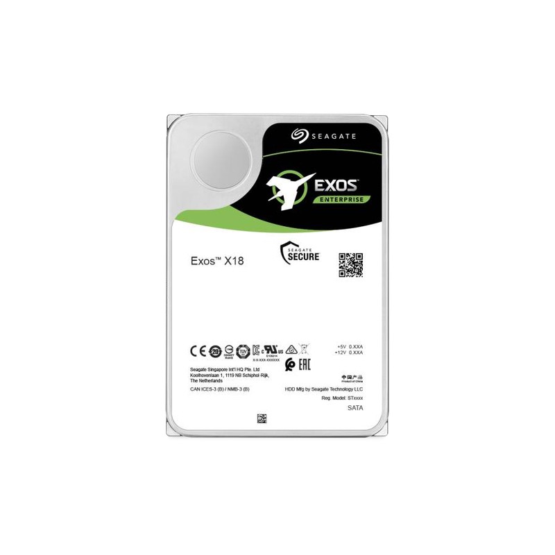 SEAGATE HDD EXOS X18 16TB 3,5 7200RPM SATA 6GB/S BUFFER 256MB