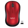 LOGITECH WIRELESS MOUSE M185 OTTICO, USB, COLORE ROSSO