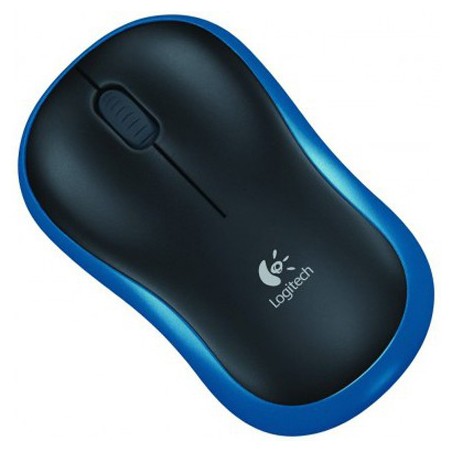 LOGITECH WIRELESS MOUSE M185 OTTICO, USB, COLORE BLU