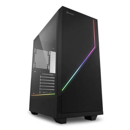 SHARKOON CASE RGB FLOW, ATX, 7 SLOTS EXPANSION, 2 USB 3.0, 1 USB 2.0DRIVE BAY DA 2,5"/3,5