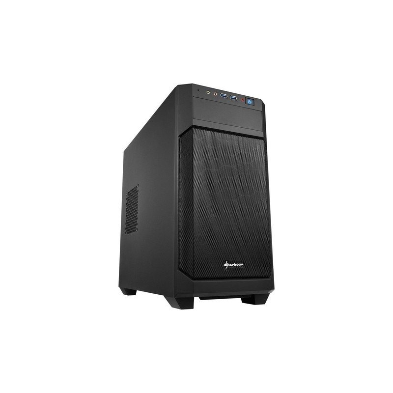 SHARKOON CASE MINI-ITX, MICRO-ATX, 2XUSB3.0, AUDIO IN-OUT, 1X120MM FAN FRONT, 1X120MM FAN REAR