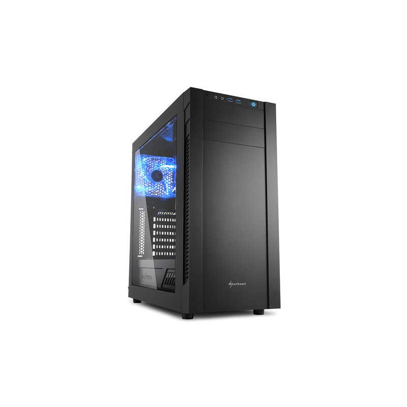 SHARKOON CASE, S25-W, ATX, 2XUSB 3.0,2x120 FANS INSTALLED WINDOW BLACK