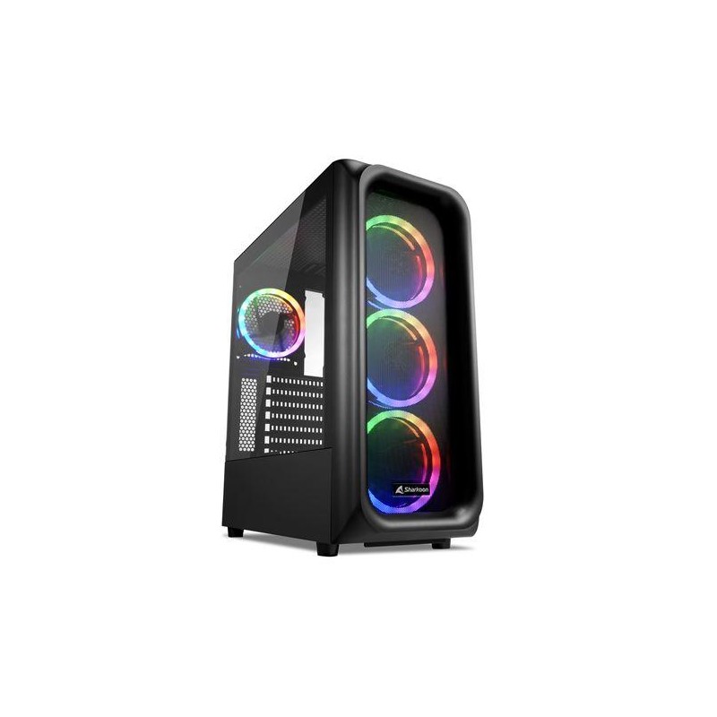 SHARKOON CASE TK5M RGB ATX 1XUSB 3.2, 2XUSB 3.0, VETRO TEMPERATO, 3X120MM FAN FRONT