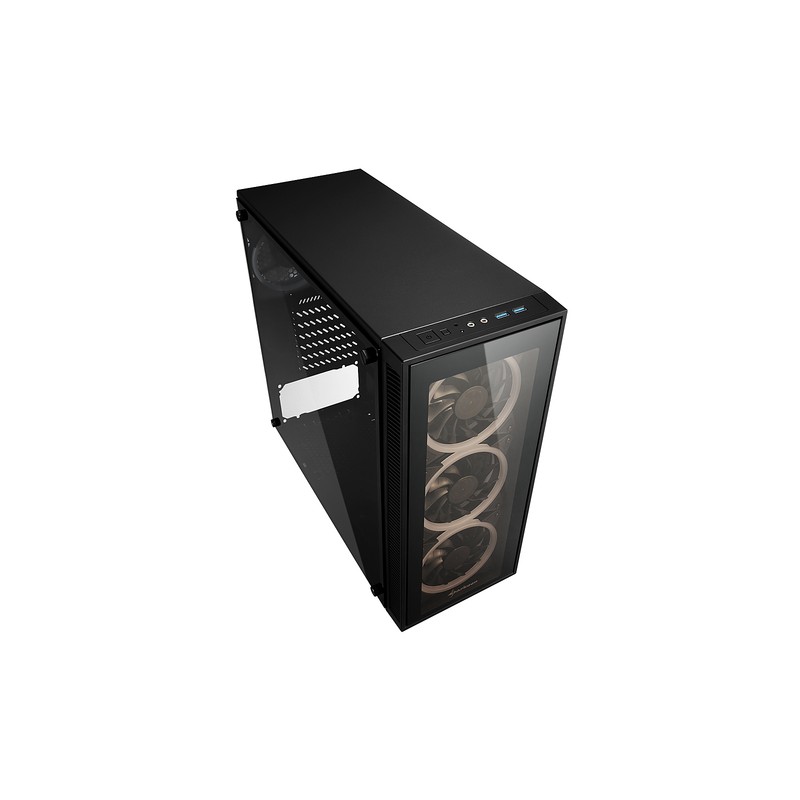 SHARKOON CASE TG4 RGB, ATX, 2XUSB3, 6 SLOTS, 3X120 LED FRONT 1X120 REAR, WINDOW VETRO TEMPERATO, RGB COLOR