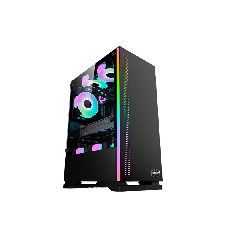 CASE GAMING 1 FAN ARGB, 3 USB, GLASS PANEL