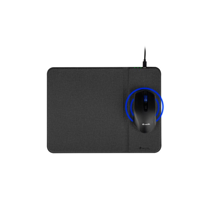 NGS MOUSE OTTICO WIRELESS CON BATTERIA INCORPORATA E MOUSEPAD PER RICARICA WIRELESS