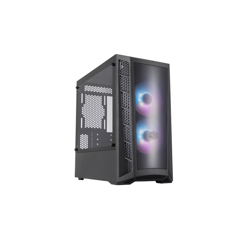 COOLER MASTER CASE MASTERBOX MB320L MINI-TOWER ATX, 4 SLOT ESPANSIONE, 2XUSB 3.2, 1X3.5MM JACK AUDIO, 2X120MM ARGB FAN FRONT, AR