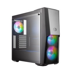 COOLER MASTER CASE MB500 ARGB MID TOWER, SIDE PANEL, MICROATX-MINI ITX, 2XUSB 3.2, 2XUSB 2.0, 1X3.5MM AUDIO JACK, 1X3.5MM MIC JA