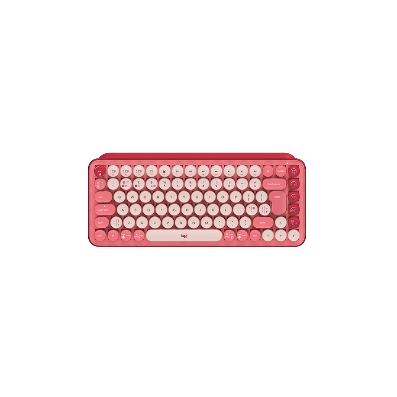 LOGITECH TASTIERA MECCANICA POP KEYS WIRELESS TASTI EMOJI, DESIGN COMPATTO, BLUETOOTH-USB, LAYOUT ITA, HEARTBREAKER