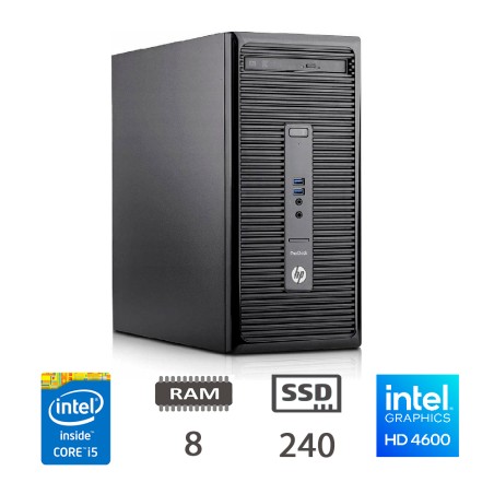 RIGENERATI PC HP REGLOO PRODESK 400 G2 MT I5-4570 8GB 240GB SSD WIN 10 PRO GAR 2 ANNI