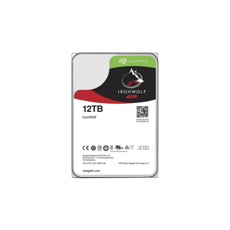 SEAGATE HDD IRONWOLF 12TB 3,5 7200RPM SATA 6GB/S BUFFER 256MB