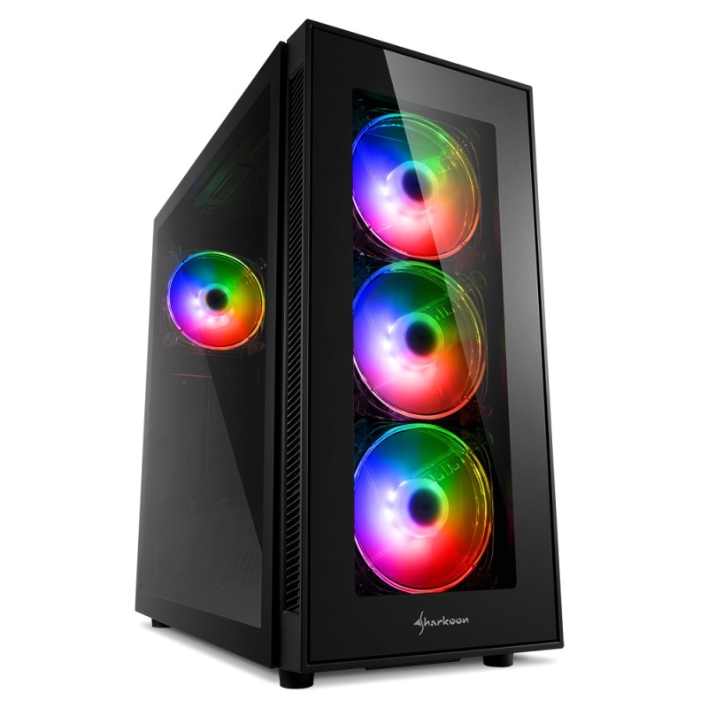 SHARKOON CASE TG5 PRO RGB, ATX, 2xUSB 3.0, 2xUSB 2.0, 7 SLOTS,