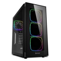 SHARKOON CASE TG6 RGB, ATX, 7 SLOTS EXPANSION, 3 USB 3.0, 2 USB 2.0, DRIVE BAY DA 2,5"/3,5